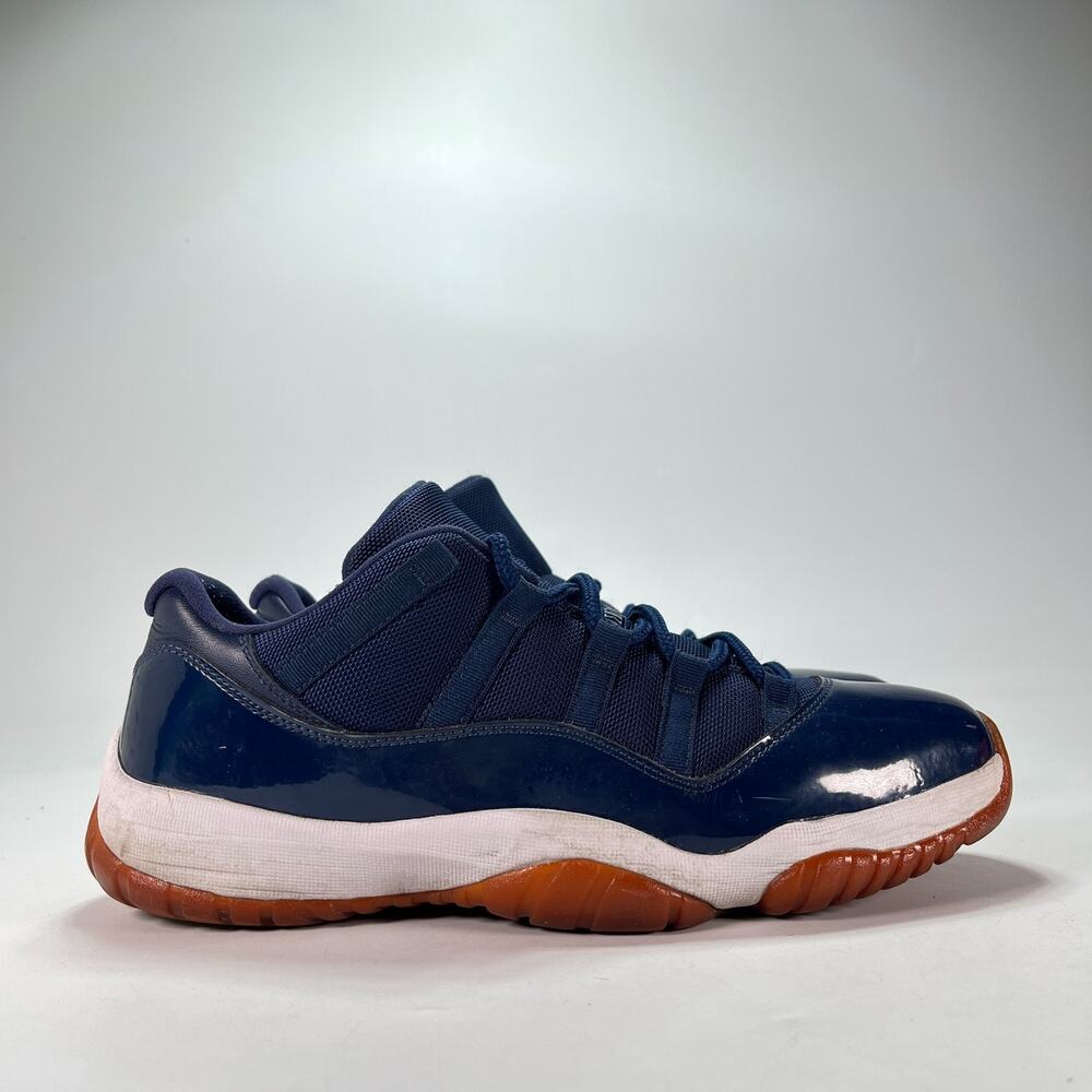 Air Jordan 11 Retro Low Navy Gum Basketball Shoes 528895-405 Men's Size 11.5